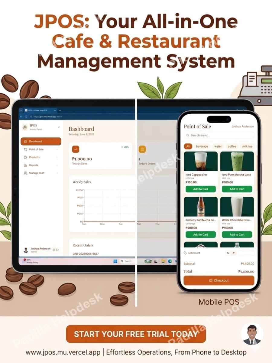 Jpos-Coffee Shop POS
